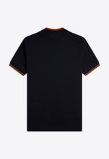 Fred Perry Logo Embroidered Crewneck T-shirt Black M983853_102_Black_31718503
