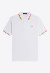 Fred Perry Logo Embroidered Polo T-shirt White M983953_100_White_31718499