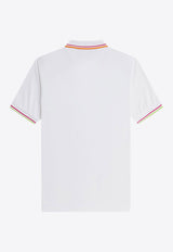 Fred Perry Logo Embroidered Polo T-shirt White M983953_100_White_31718499