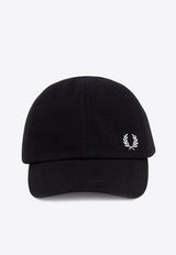 Fred Perry Logo Embroidered Baseball Cap Black HW6726_843_Black_29840111