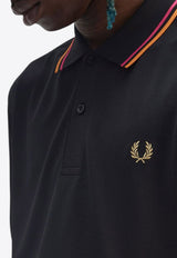 Fred Perry Logo Embroidered Polo T-shirt Black M983953_102_Black_31718509