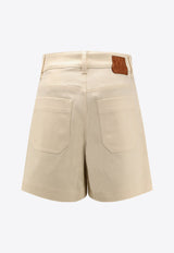 Moncler Logo Patch Bermuda Shorts Beige 0932B0000359858_20N_Beige_29858074