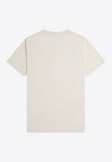 Fred Perry Logo Embroidered T-shirt Cream M1600_560_Beige_29839162