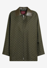 Gucci All-Over GG Logo Zip-Up Jacket Green 826626Z8B1O/R_GUC-3602