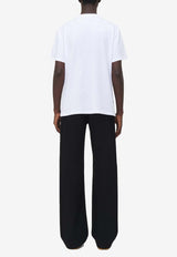 Alexander McQueen Logo Print T-shirt White 828420QTADD 0909