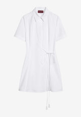 Gucci Embossed Logo Mini Poplin Shirt Dress White 830730Z7ADR/Q_GUC-9000