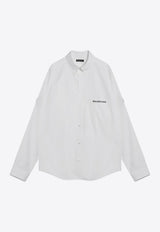 Balenciaga Uniform Merch Buttoned Shirt White 830979TRM28/R_BALEN-9000