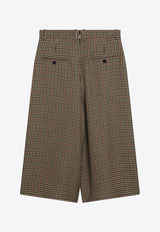 Saint Laurent Mid-Rise Houndstooth Wool Culottes Beige 831073Y1M75_YSL-2232