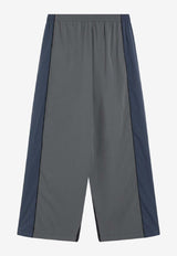 Balenciaga Colorblocked Wide-Leg Pants Black 831393TRO31/R_BALEN-1055