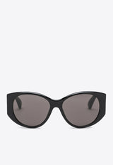 Balenciaga Nano Round Sunglasses Gray 832110T0039/Q_BALEN-1000