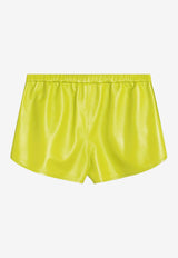 Gucci Leather Mini Shorts Lime 833131XNA68/Q_GUC-3753