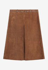 Gucci Horsebit Suede Skirt Brown 835480XNA8L/R_GUC-2535