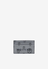 Alexander McQueen Skull Print Leather Cardholder Gray 8361381AAWE 1960
