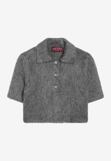 Gucci Mohair Cropped Top Gray 836765XKE08/R_GUC-1087