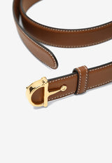 Gucci Half-Horsebit Buckle Thin Belt Tan 836993AAEFH/R_GUC-2718