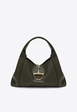 Gucci Maxi Softbit Leather Shoulder Bag Moss 837466AAEAO/R_GUC-3332