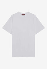 Gucci Logo Embroidered Crewneck T-shirt White 837959XJHJR/R_GUC-9692