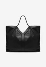 Saint Laurent Maxi Y Leather Tote Bag Black 838281AAEIF/R_YSL-1000