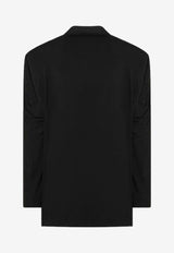 Balenciaga Single-Breasted Wool Jacket Black 838840TJT35/R_BALEN-1000