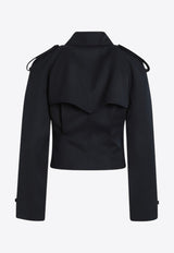 Alexander McQueen Double-Breasted Wool Coat Blue 838920QJACH/R_ALEXQ-4003