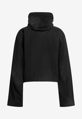 Balenciaga Cropped Hooded Jacket Black 839086TQP13/R_BALEN-1000