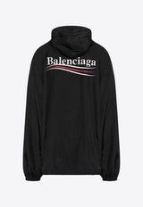 Balenciaga Political Campaign Lightweight Jacket Black 839088TSO35/R_BALEN-1000