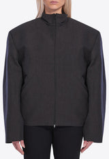 Balenciaga Oversized Zip-Up Jacket Black 839115-TST05-1000