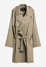 Balenciaga Double-Breasted Trench Coat Beige 839117TSP13/R_BALEN-9772