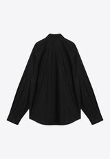 Balenciaga Nano BB Logo Buttoned Shirt Black 839219TRM28/R_BALEN-1000