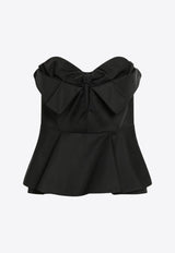Alexander McQueen Strapless Corset Top Black 839622QEAGH/R_ALEXQ-1000