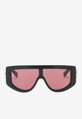 Gucci Double G Rectangular Sunglasses Burgundy 839997J0740/R_GUC-1060