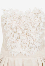 Strapless Embroidered Dress
