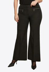 Mat Fashion Flared-Leg Tailored Pants Black 8401.2017.W_BLACK