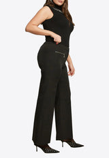 Mat Fashion Flared-Leg Tailored Pants Black 8401.2017.W_BLACK