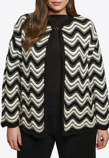 Mat Fashion Chevron Knit Open Cardigan Multicolor 8401.5012.W_GREY