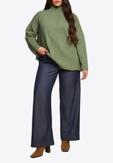 Mat Fashion Knitted Turtleneck Sweater Military Green 8401.5034.W_ARMY