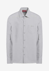 Gucci Horsebit Long-Sleeved Shirt Gray 841624ZAFKB/R_GUC-1091