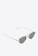 Saint Laurent Logo Aviator Sunglasses Gray 843062Y9969/R_YSL-8100