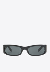 Saint Laurent Cassandre Rectangular Sunglasses Gray 843065Y9956/R_YSL-1000