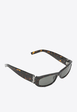 Saint Laurent Cassandre Rectangular Sunglasses Gray 843065Y9956/R_YSL-2338