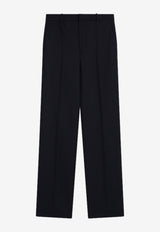 Saint Laurent Wool Straight-Leg Pants Blue 844153Y5K32/R_YSL-4140