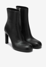 Balenciaga Fargo 80 Leather Ankle Boots Black 844897WBDH5/R_BALEN-1081