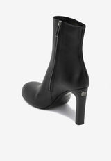 Balenciaga Fargo 80 Leather Ankle Boots Black 844897WBDH5/R_BALEN-1081