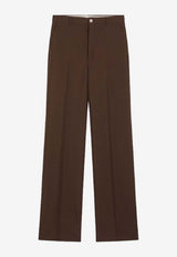 Gucci Tailored Straight-Leg Pants Brown 845357ZAFKB/R_GUC-2046