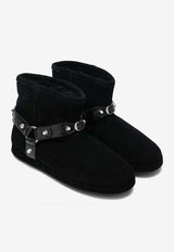 Balenciaga Alaska Soft Ankle Boots with Studs Black 845895WBFC3/R_BALEN-1081