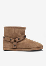 Balenciaga Alaska Soft Ankle Boots with Studs Camel 845895WBFC3/R_BALEN-9318