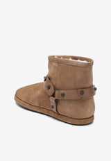 Balenciaga Alaska Soft Ankle Boots with Studs Camel 845895WBFC3/R_BALEN-9318
