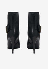 Alexander McQueen Heron 105 Buckle Ankle Boots Black 846022WIAJD 1064