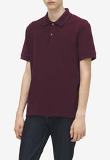 Alexander McQueen Logo Jacquard Polo T-shirt Bordeaux 847736QXAAK 5050