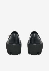 Alexander McQueen Sofa Platform Loafers in Calf Leather Black 848254WHAEZ 1000